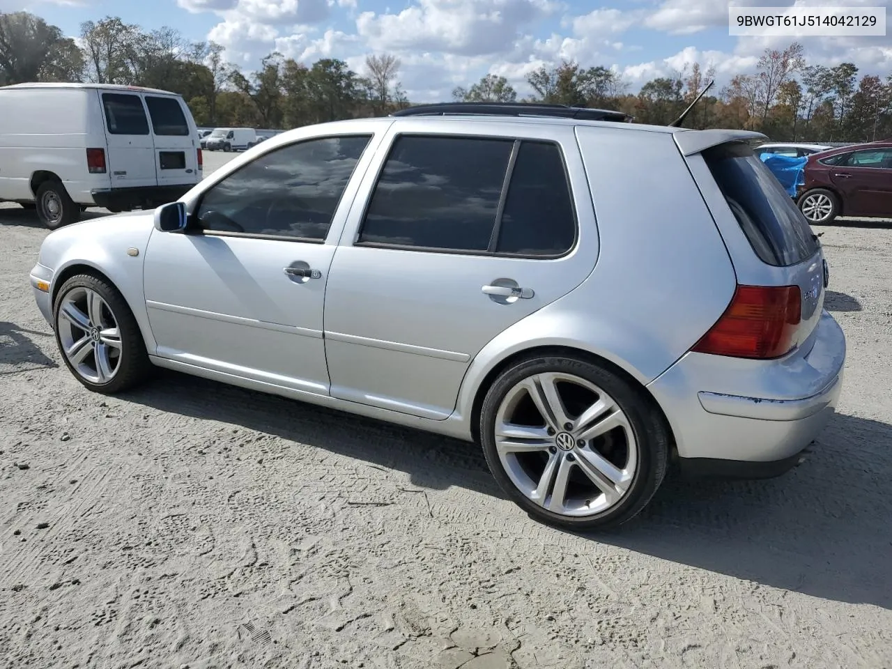 2001 Volkswagen Golf Gls VIN: 9BWGT61J514042129 Lot: 76238024