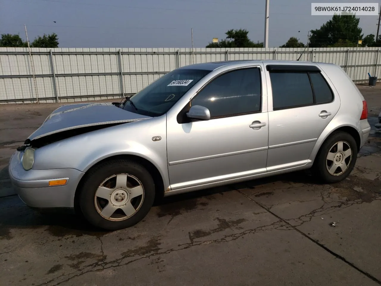 2002 Volkswagen Golf Gls VIN: 9BWGK61J724014028 Lot: 64166534