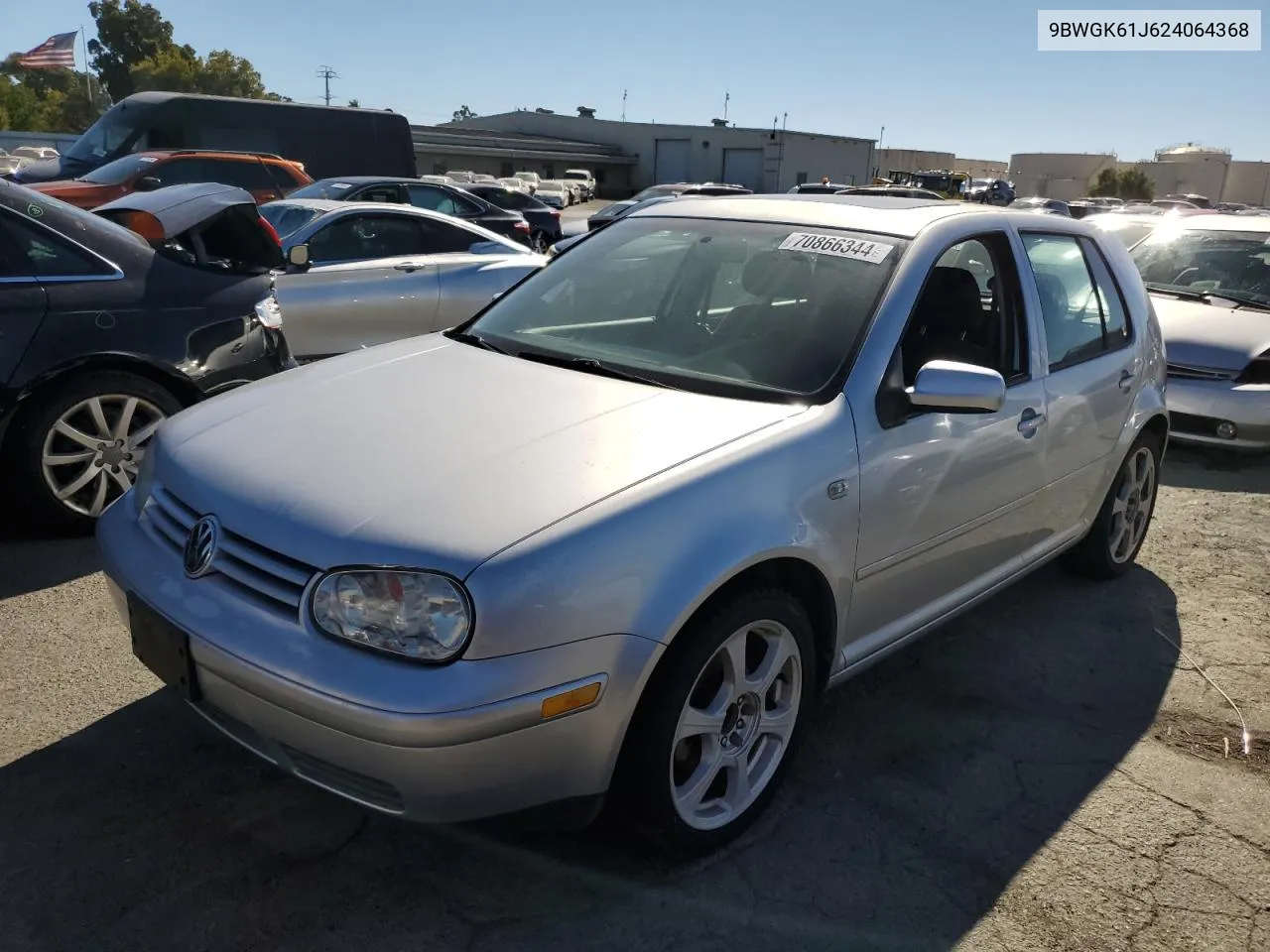 2002 Volkswagen Golf Gls VIN: 9BWGK61J624064368 Lot: 70866344