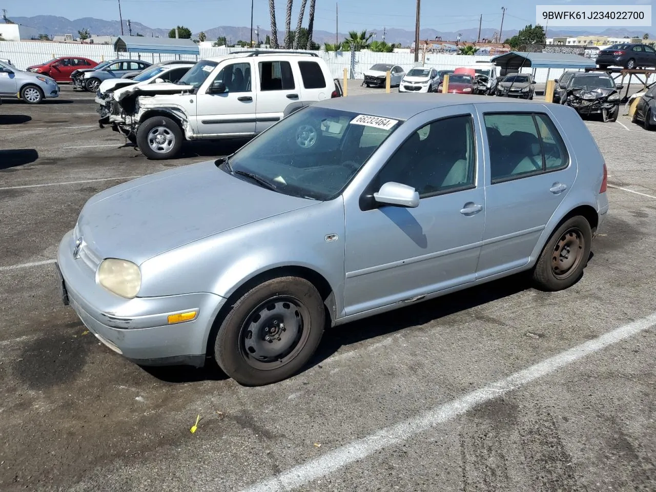 2003 Volkswagen Golf Gl VIN: 9BWFK61J234022700 Lot: 66232464