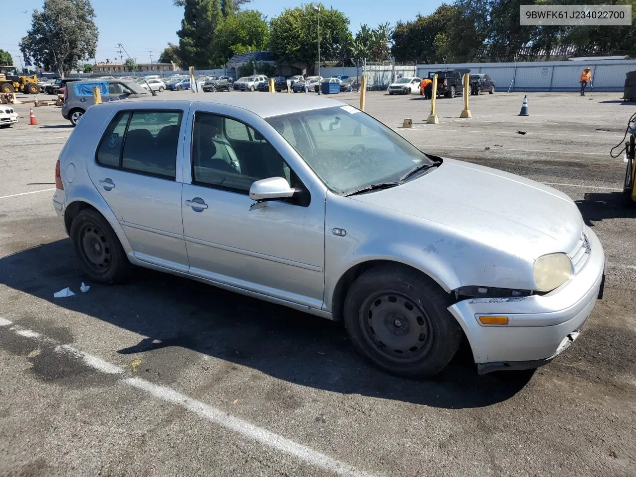 2003 Volkswagen Golf Gl VIN: 9BWFK61J234022700 Lot: 66232464