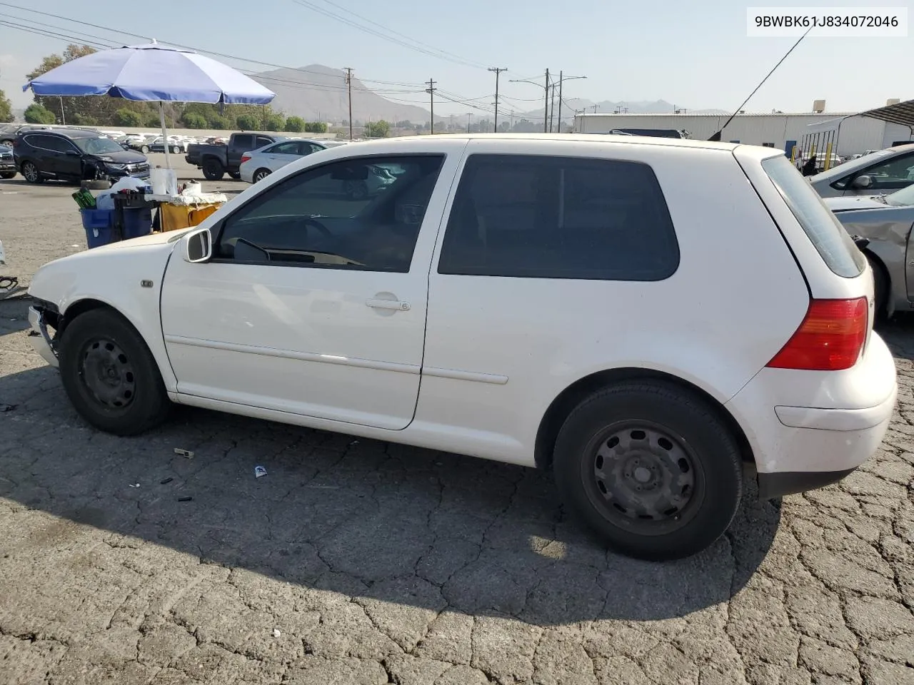 2003 Volkswagen Golf Gl VIN: 9BWBK61J834072046 Lot: 74564664