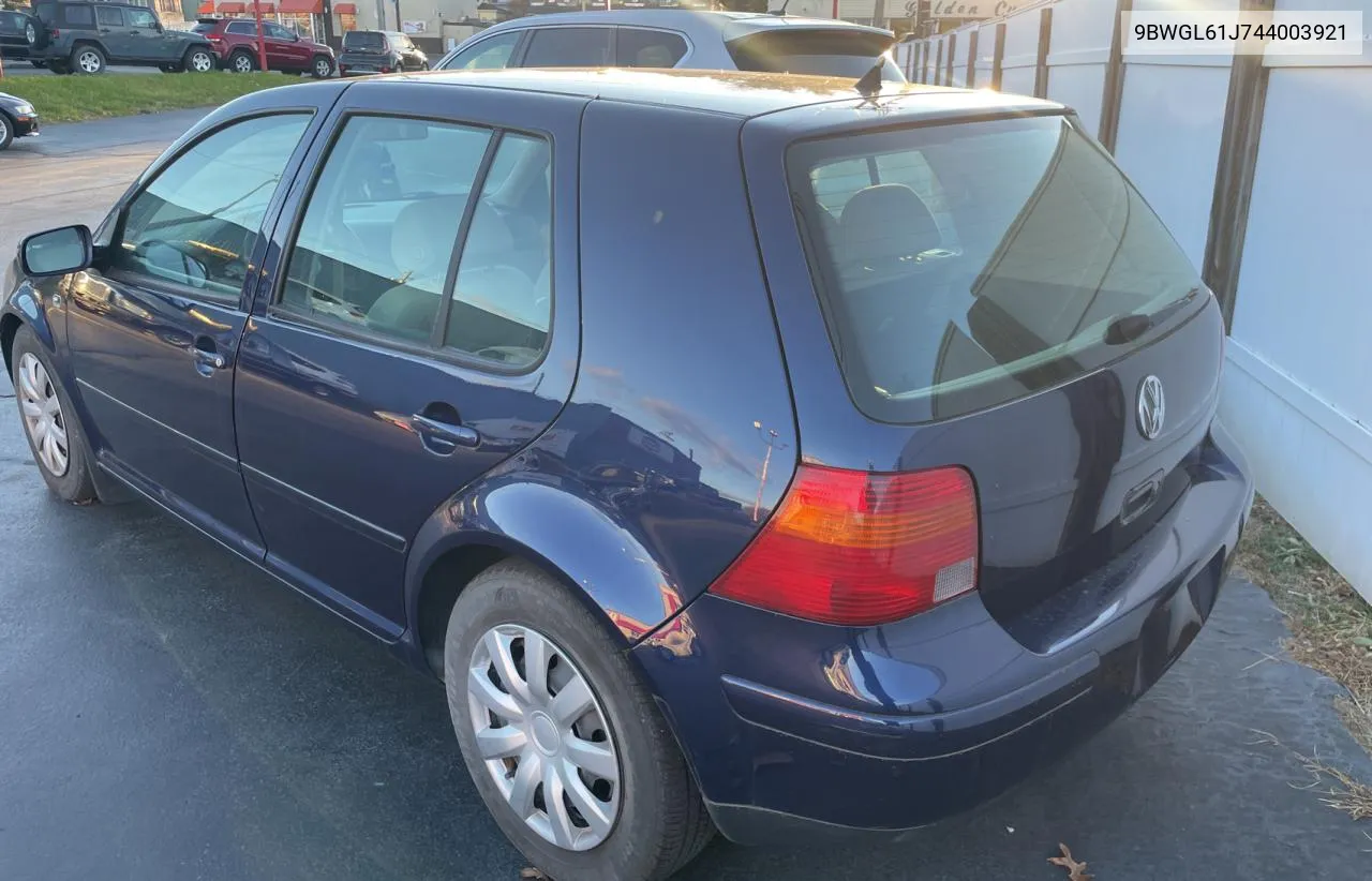 2004 Volkswagen Golf Gls VIN: 9BWGL61J744003921 Lot: 80755834