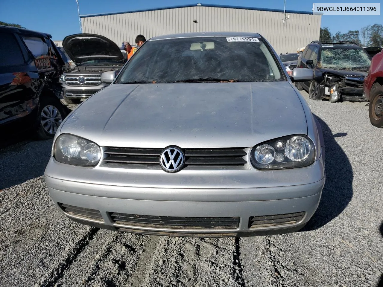 2006 Volkswagen Golf Gls VIN: 9BWGL61J664011396 Lot: 75776094