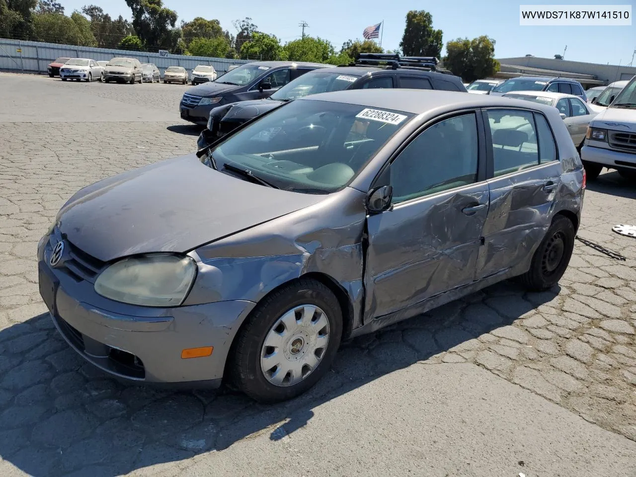 WVWDS71K87W141510 2007 Volkswagen Rabbit