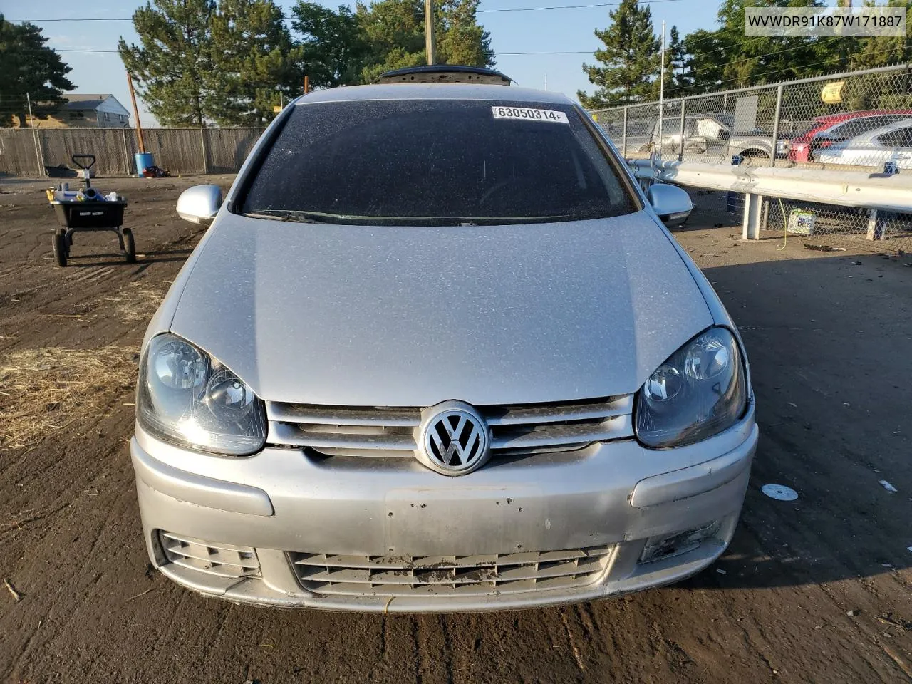 2007 Volkswagen Rabbit VIN: WVWDR91K87W171887 Lot: 63050314