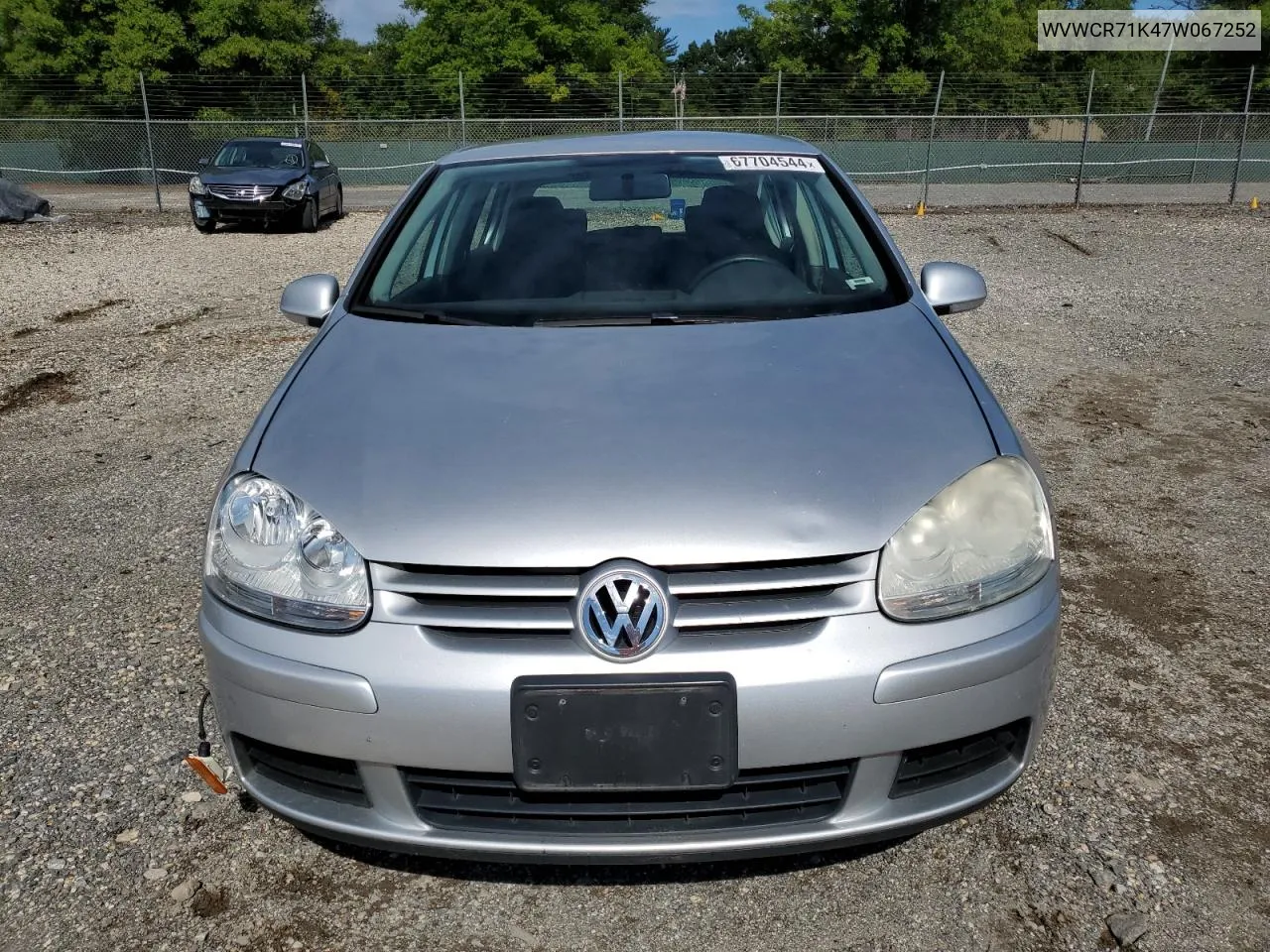 2007 Volkswagen Rabbit VIN: WVWCR71K47W067252 Lot: 67704544