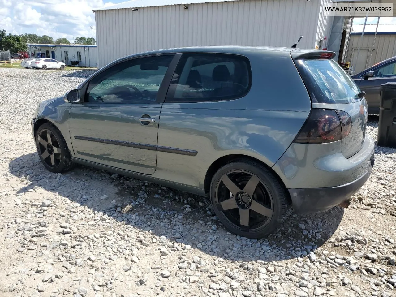 WVWAR71K37W039952 2007 Volkswagen Rabbit