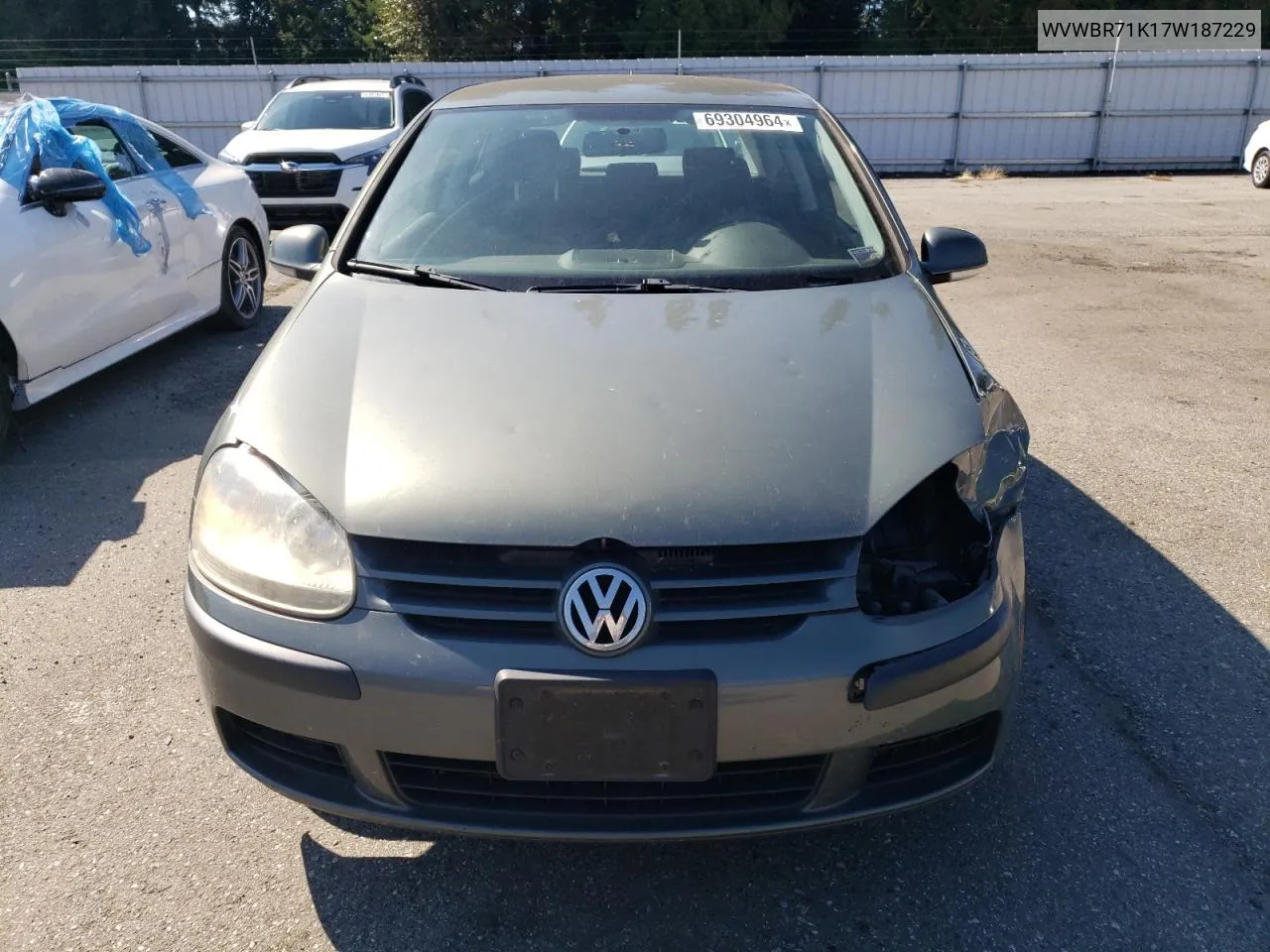 2007 Volkswagen Rabbit VIN: WVWBR71K17W187229 Lot: 69304964