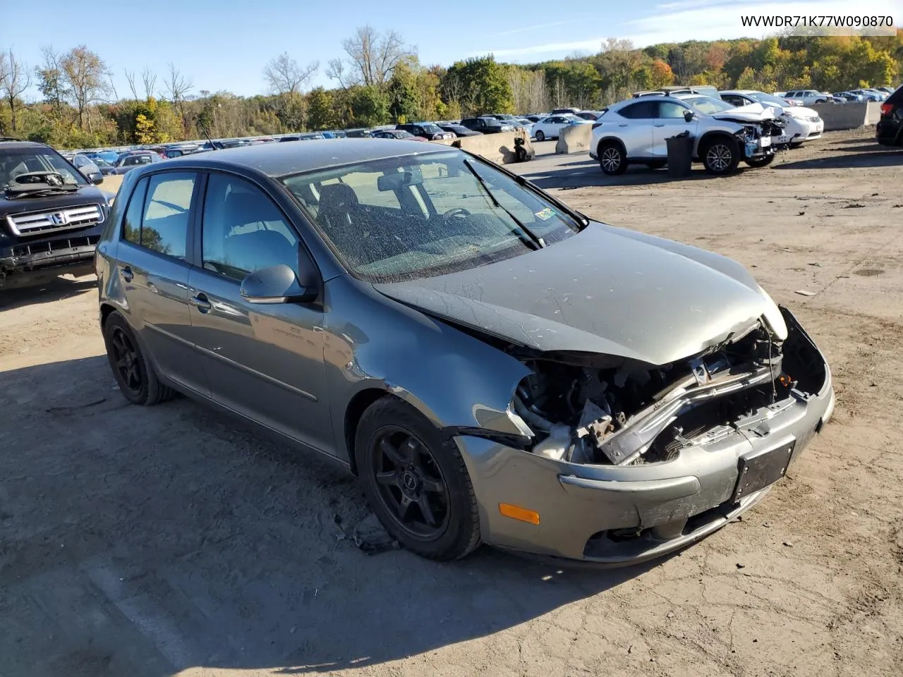 2007 Volkswagen Rabbit VIN: WVWDR71K77W090870 Lot: 75270964