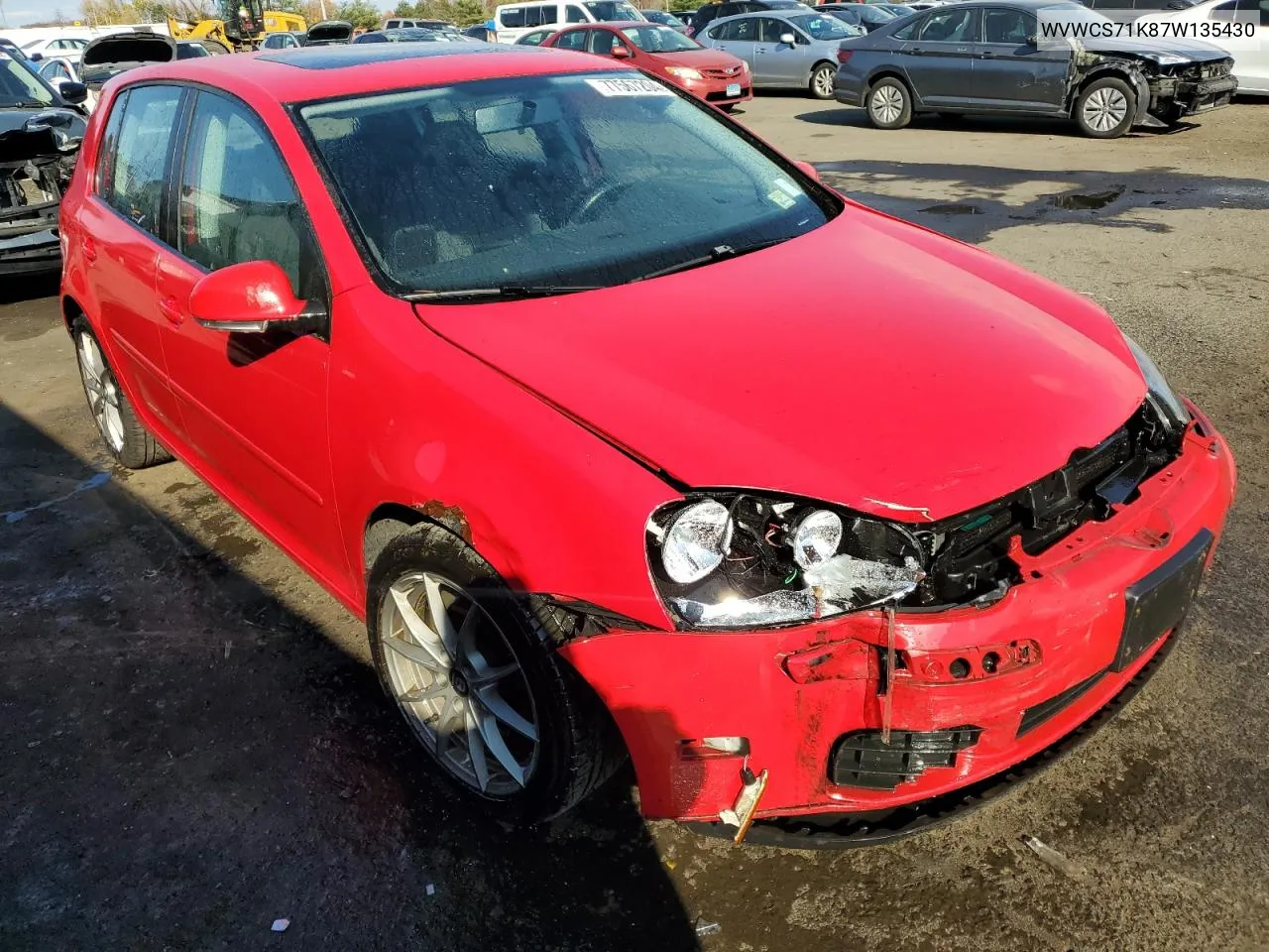 2007 Volkswagen Rabbit VIN: WVWCS71K87W135430 Lot: 77567204