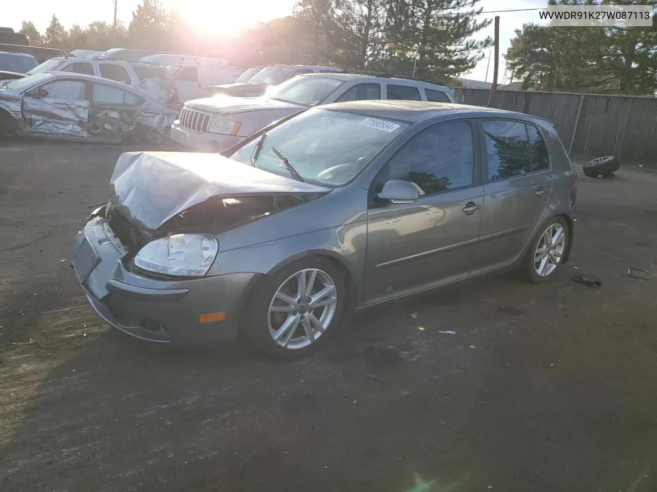 2007 Volkswagen Rabbit VIN: WVWDR91K27W087113 Lot: 77580554