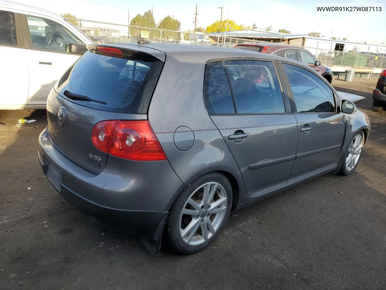 2007 Volkswagen Rabbit VIN: WVWDR91K27W087113 Lot: 77580554