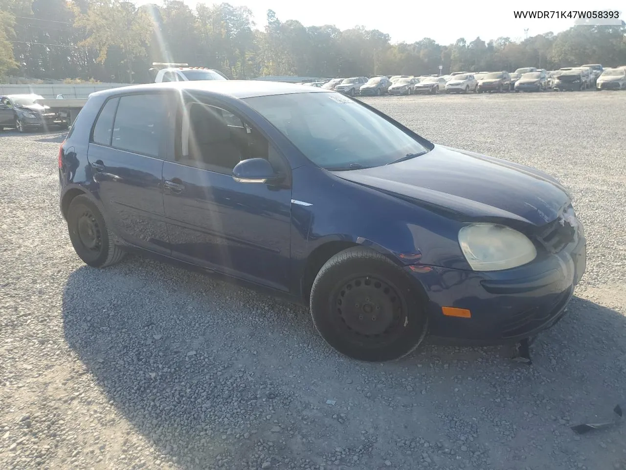 2007 Volkswagen Rabbit VIN: WVWDR71K47W058393 Lot: 78006924