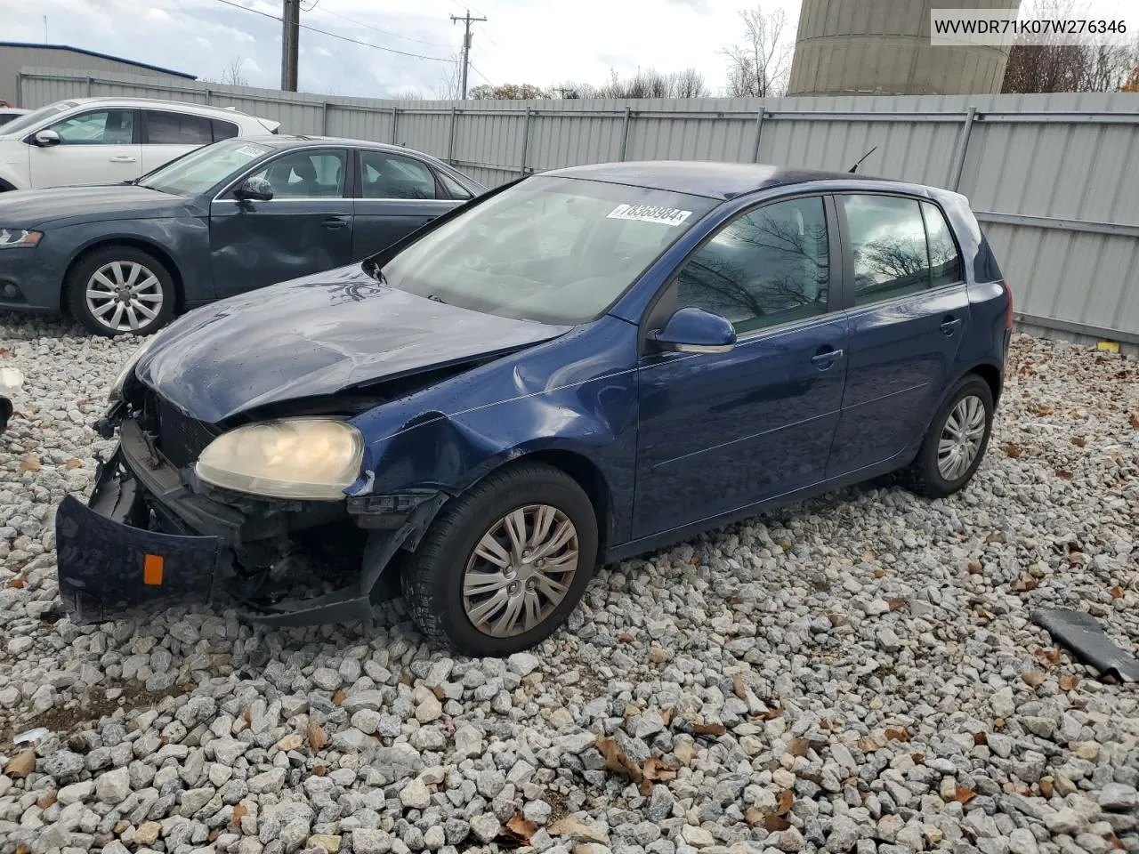 2007 Volkswagen Rabbit VIN: WVWDR71K07W276346 Lot: 78368984