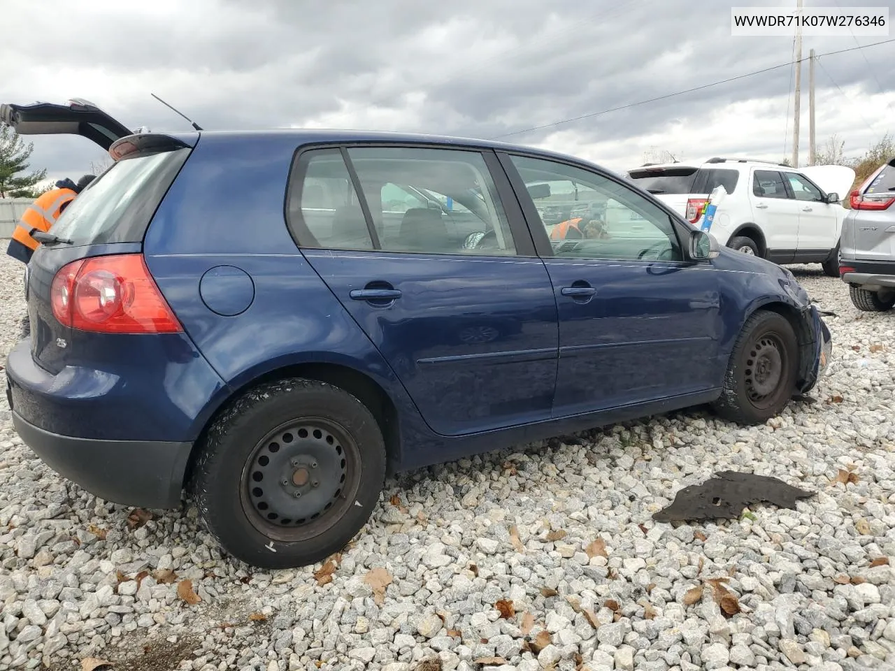 2007 Volkswagen Rabbit VIN: WVWDR71K07W276346 Lot: 78368984