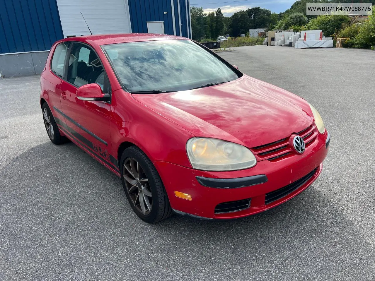 WVWBR71K47W088775 2007 Volkswagen Rabbit