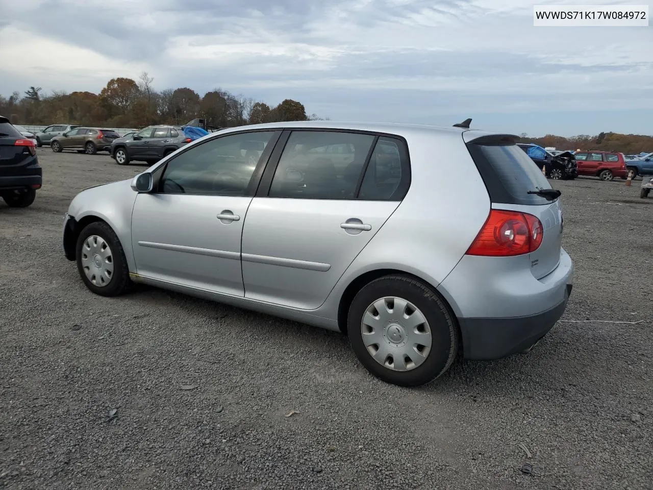 2007 Volkswagen Rabbit VIN: WVWDS71K17W084972 Lot: 78749794