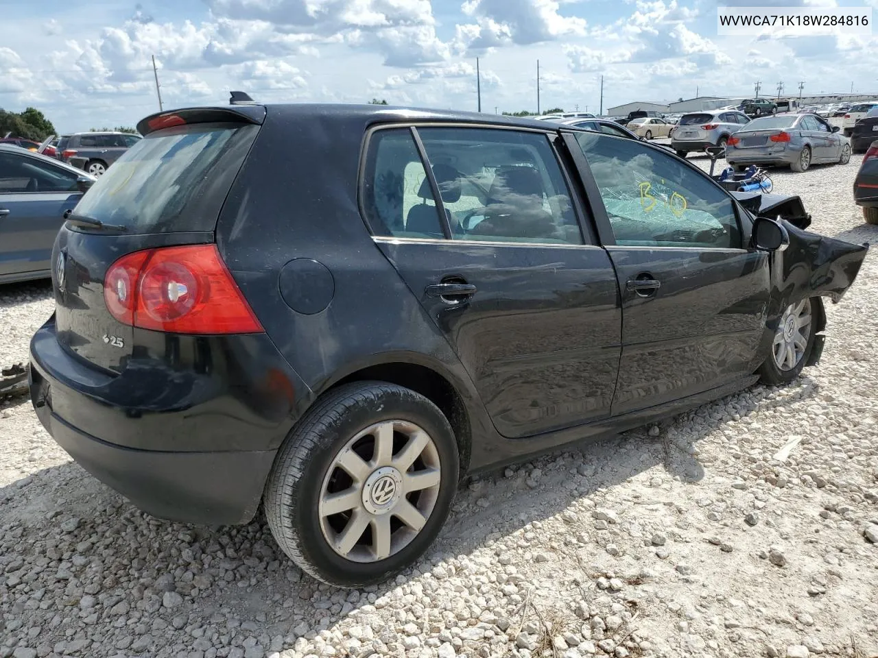 2008 Volkswagen Rabbit VIN: WVWCA71K18W284816 Lot: 67327144