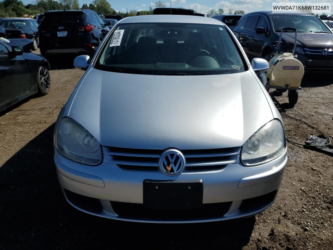 2008 Volkswagen Rabbit VIN: WVWDA71K68W132681 Lot: 72785334