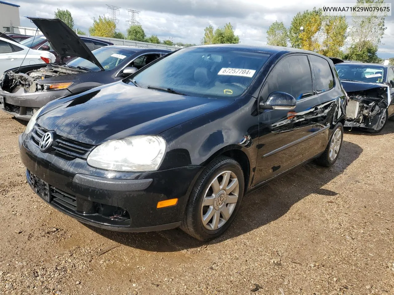 2009 Volkswagen Rabbit VIN: WVWAA71K29W079675 Lot: 67257704