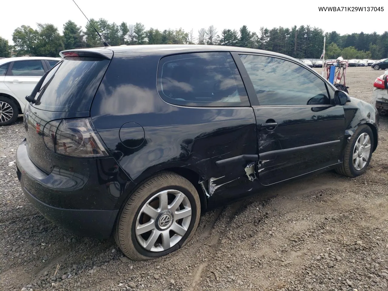 2009 Volkswagen Rabbit VIN: WVWBA71K29W137045 Lot: 68855164