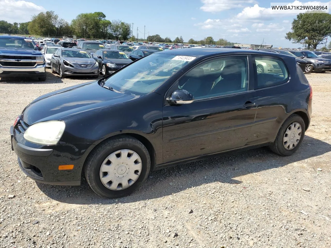 2009 Volkswagen Rabbit VIN: WVWBA71K29W048964 Lot: 71843944