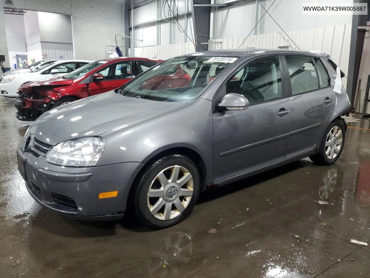 2009 Volkswagen Rabbit VIN: WVWDA71K39W005887 Lot: 75120774