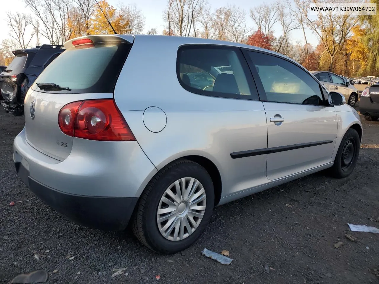 2009 Volkswagen Rabbit VIN: WVWAA71K39W064702 Lot: 76800804