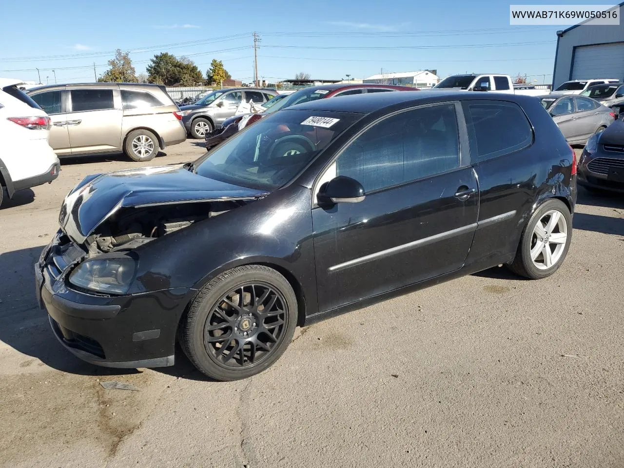 2009 Volkswagen Rabbit VIN: WVWAB71K69W050516 Lot: 79480144