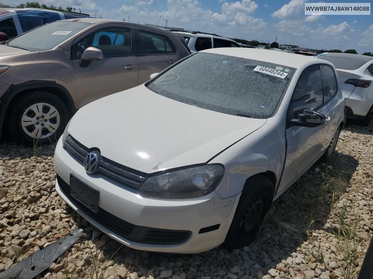 2010 Volkswagen Golf VIN: WVWBB7AJ8AW148088 Lot: 60446244