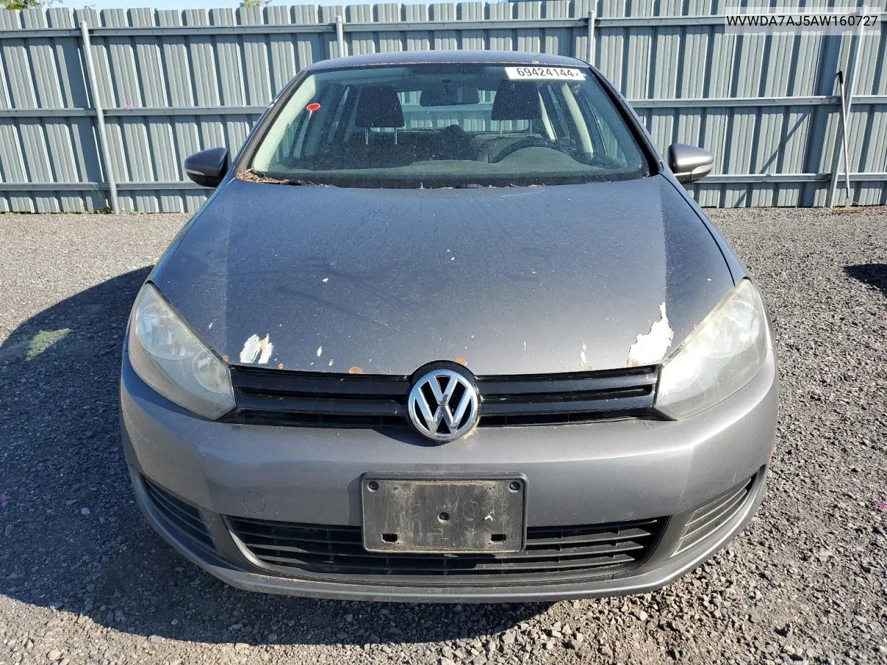 2010 Volkswagen Golf VIN: WVWDA7AJ5AW160727 Lot: 69424144