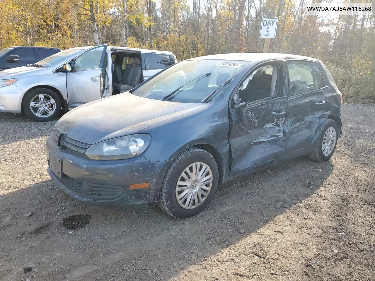 2010 Volkswagen Golf VIN: WVWDA7AJ5AW115268 Lot: 74520894