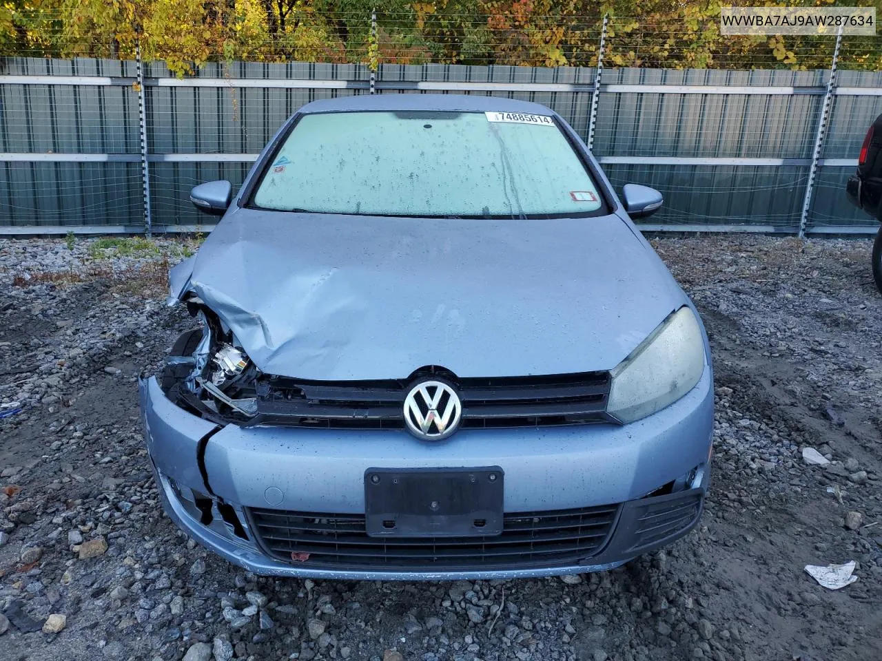 WVWBA7AJ9AW287634 2010 Volkswagen Golf