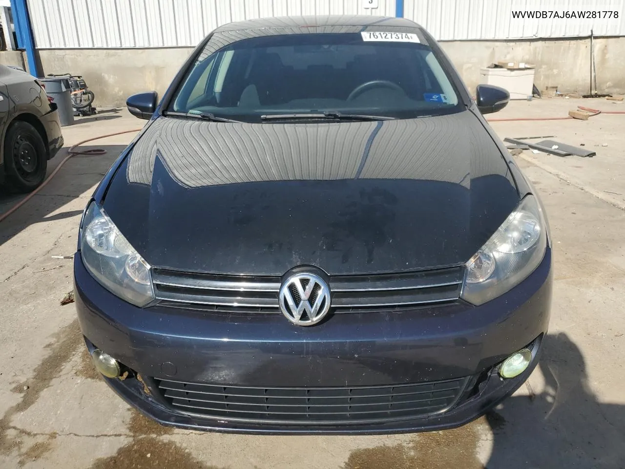 2010 Volkswagen Golf VIN: WVWDB7AJ6AW281778 Lot: 76127374