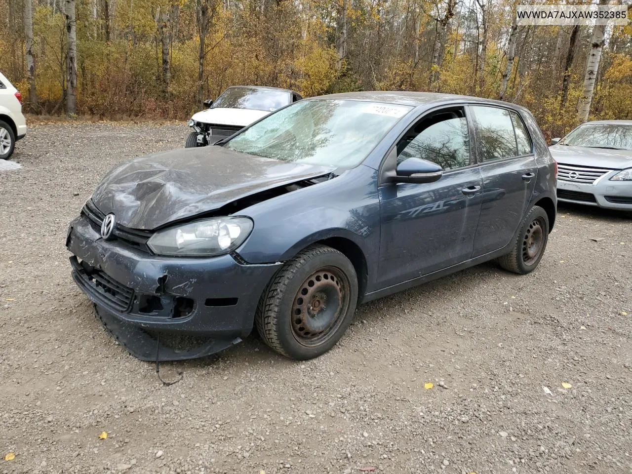 2010 Volkswagen Golf VIN: WVWDA7AJXAW352385 Lot: 77400074