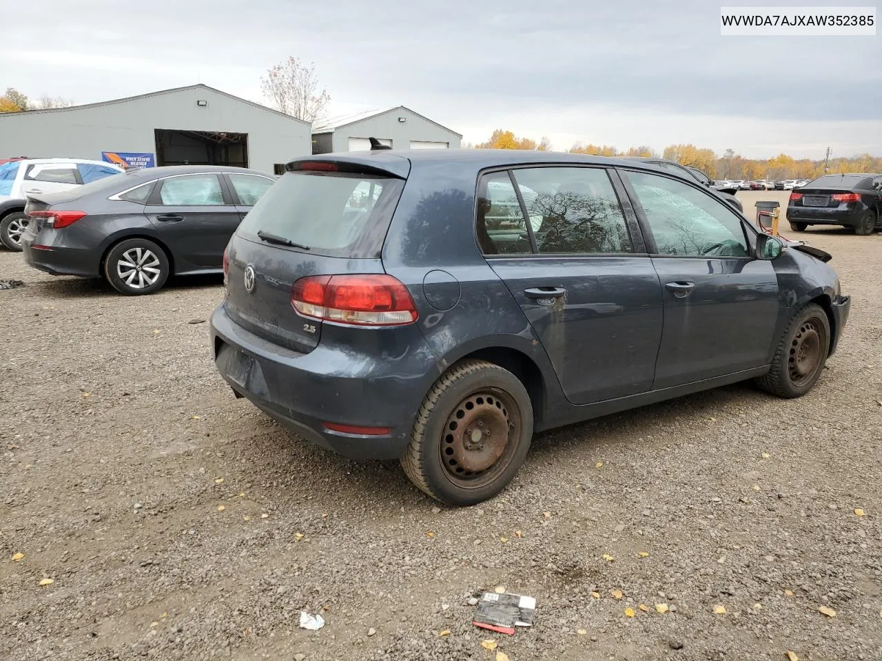 2010 Volkswagen Golf VIN: WVWDA7AJXAW352385 Lot: 77400074