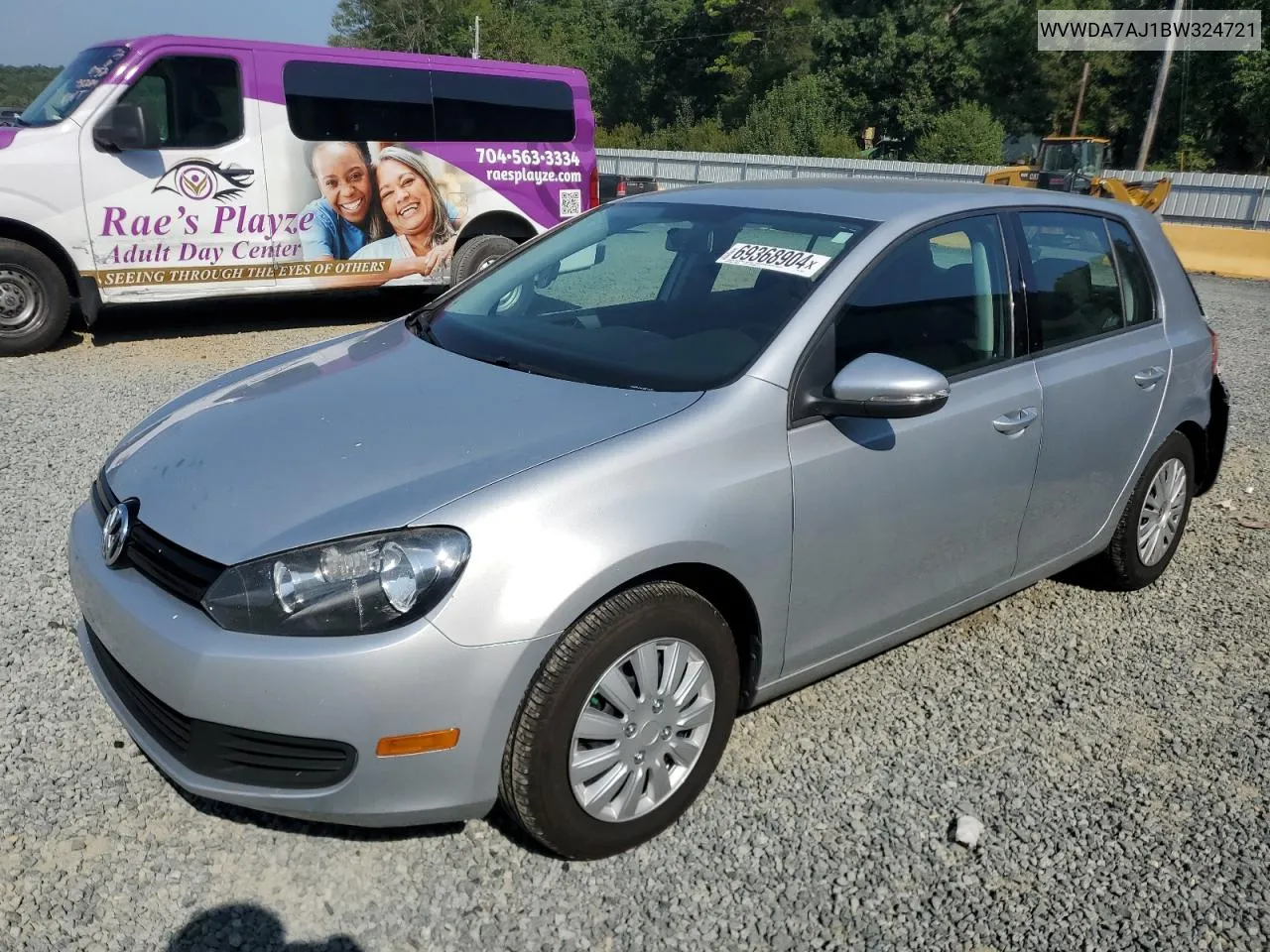 2011 Volkswagen Golf VIN: WVWDA7AJ1BW324721 Lot: 69368904