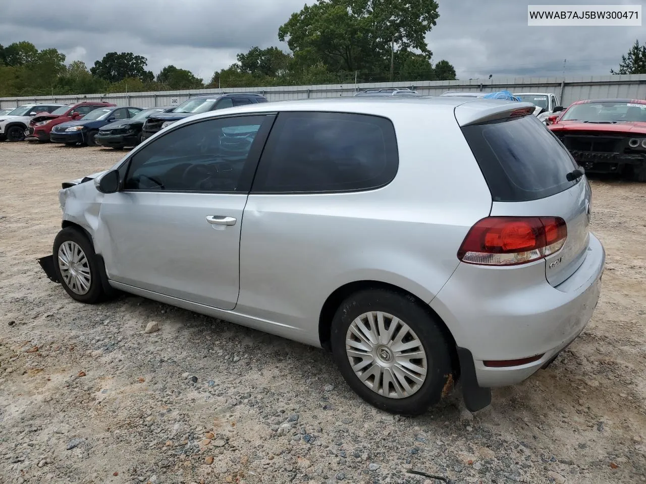 2011 Volkswagen Golf VIN: WVWAB7AJ5BW300471 Lot: 71295794