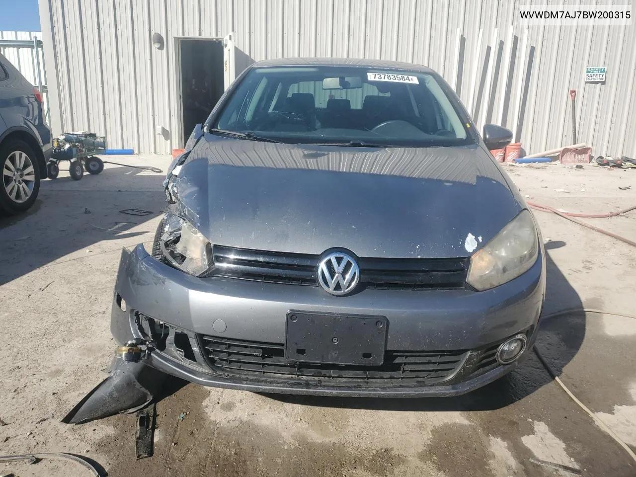 2011 Volkswagen Golf VIN: WVWDM7AJ7BW200315 Lot: 73783584