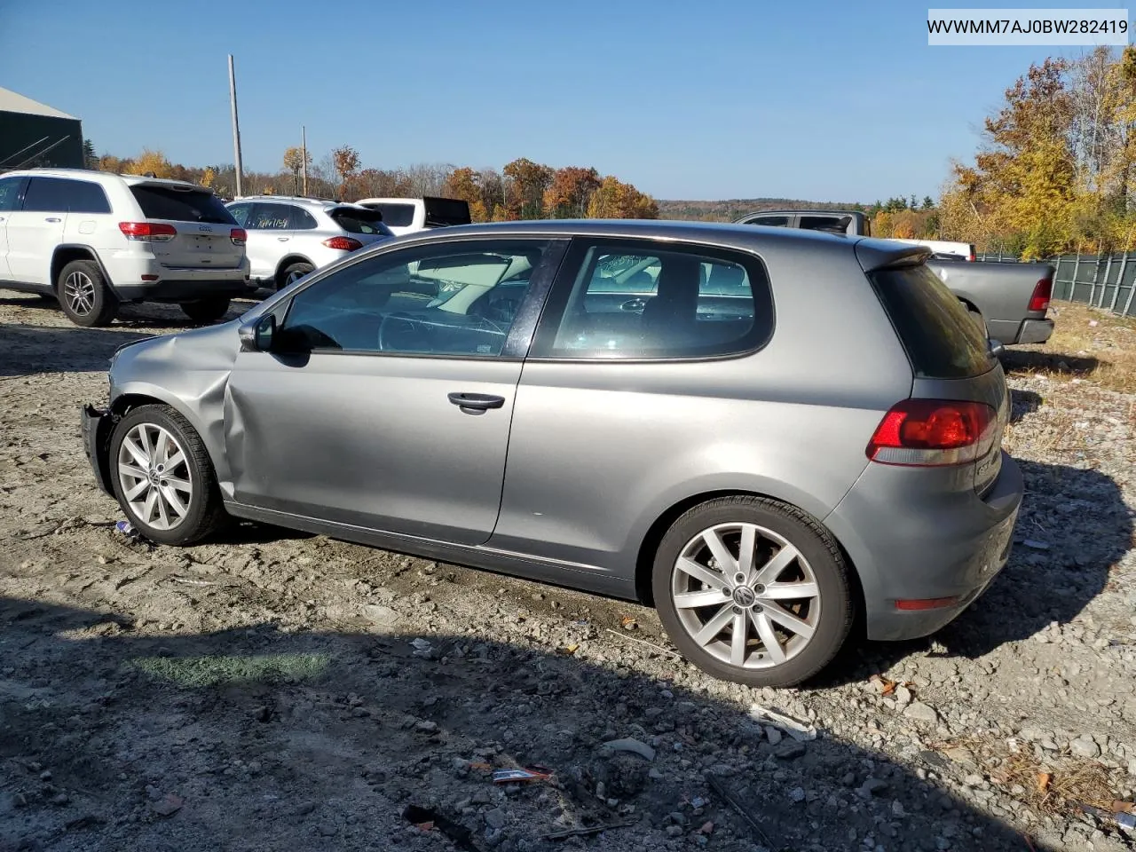 WVWMM7AJ0BW282419 2011 Volkswagen Golf