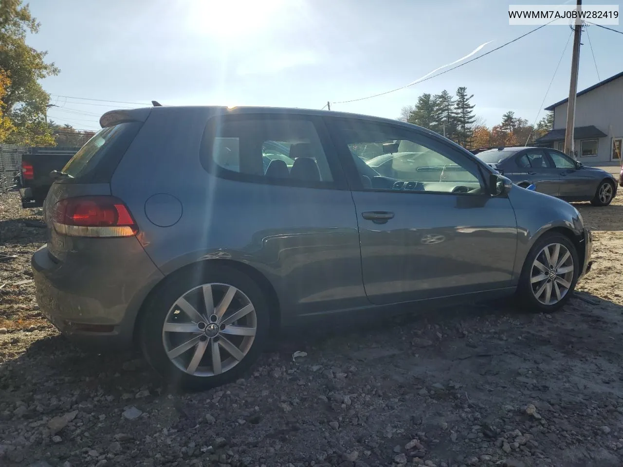 WVWMM7AJ0BW282419 2011 Volkswagen Golf