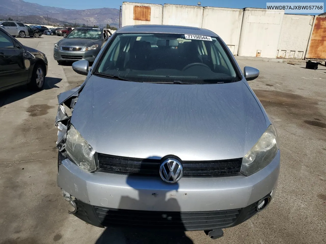 2011 Volkswagen Golf VIN: WVWDB7AJXBW057768 Lot: 77150544