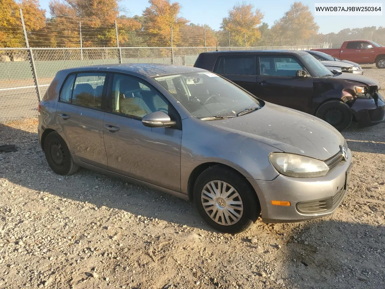 2011 Volkswagen Golf VIN: WVWDB7AJ9BW250364 Lot: 77279064