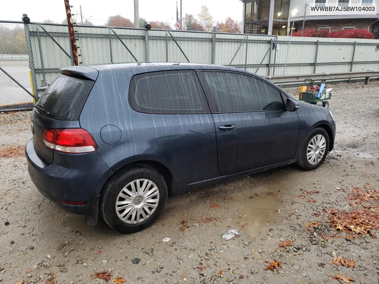 2011 Volkswagen Golf VIN: WVWBB7AJ5BW104003 Lot: 78470384