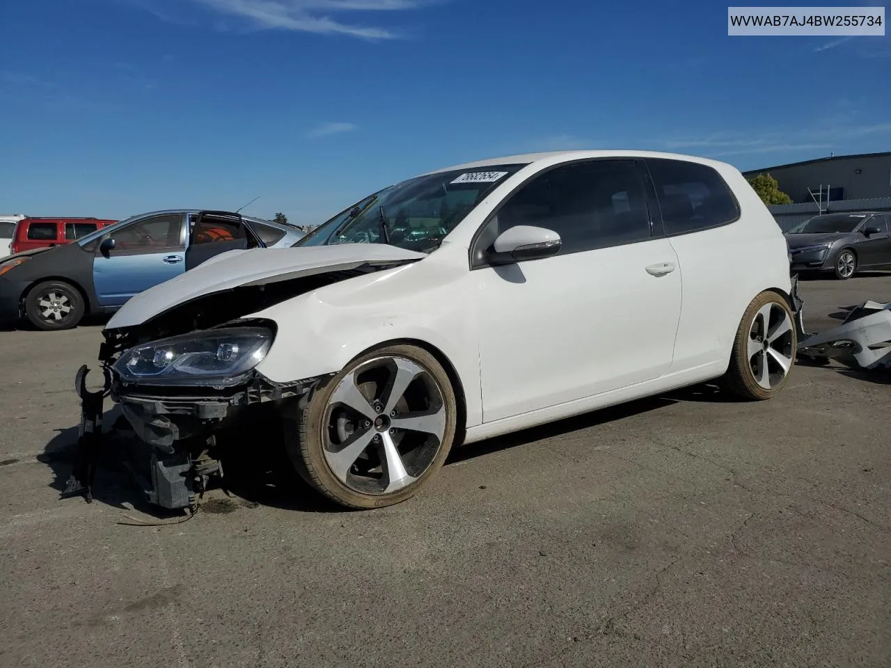 2011 Volkswagen Golf VIN: WVWAB7AJ4BW255734 Lot: 78682654