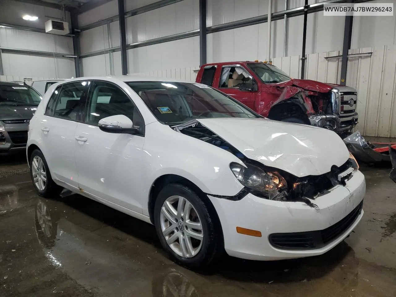 2011 Volkswagen Golf VIN: WVWDB7AJ7BW296243 Lot: 79564434