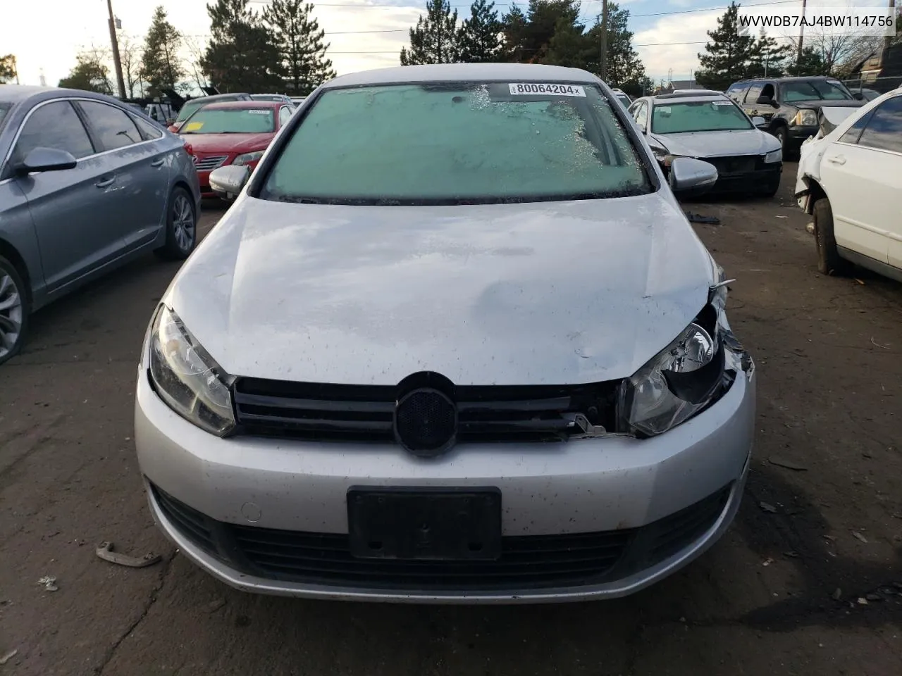 2011 Volkswagen Golf VIN: WVWDB7AJ4BW114756 Lot: 80064204