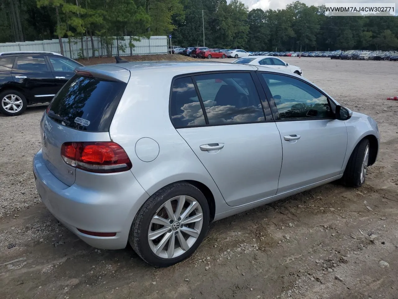 2012 Volkswagen Golf VIN: WVWDM7AJ4CW302771 Lot: 65676294