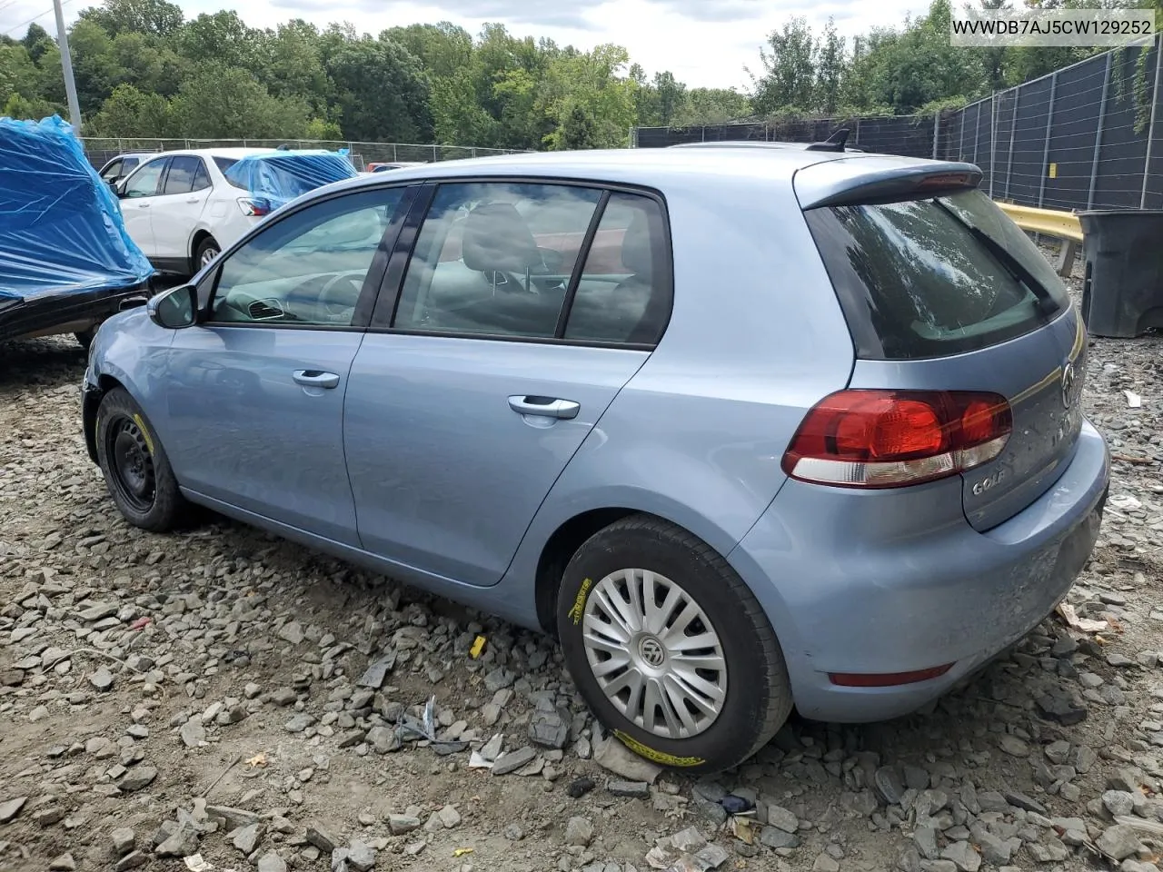 2012 Volkswagen Golf VIN: WVWDB7AJ5CW129252 Lot: 66129914